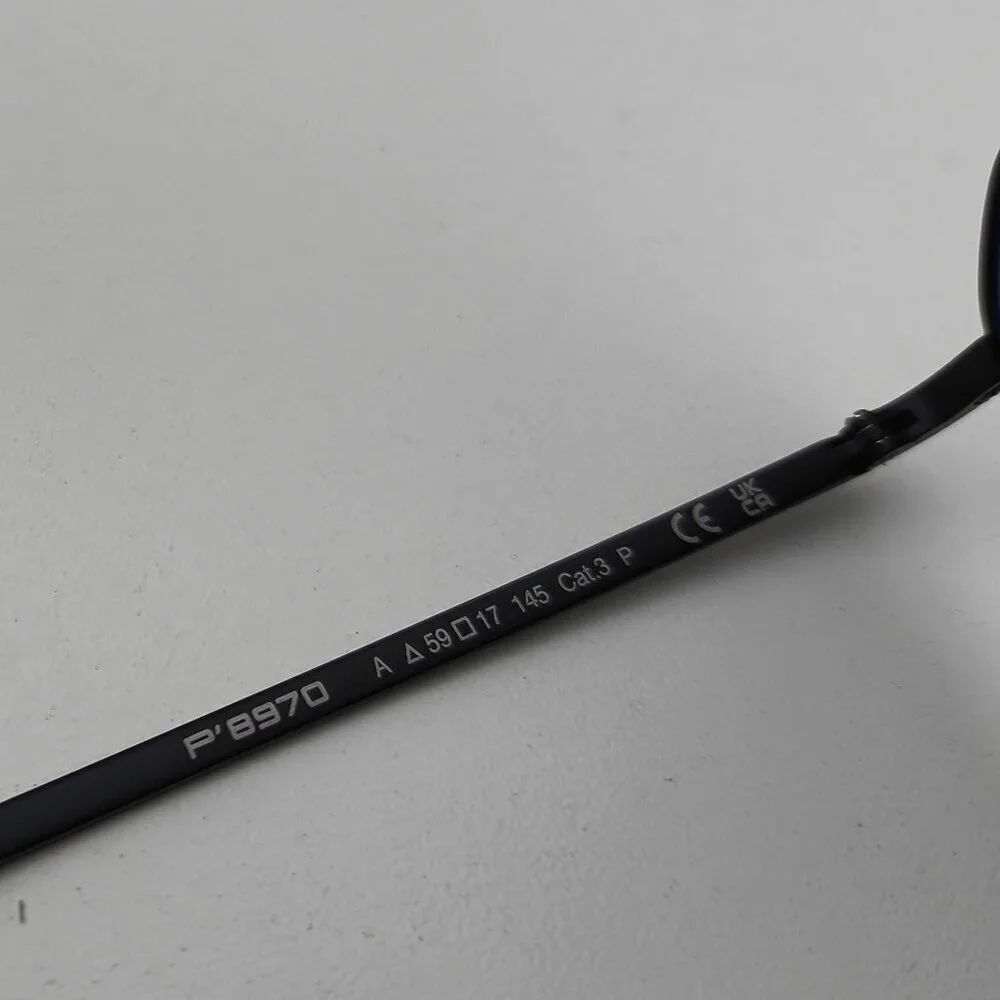🕶️Made in Italy! Porsche Design P8970 Polarized Sunglasses 59/17 145 /EUM101🕶️